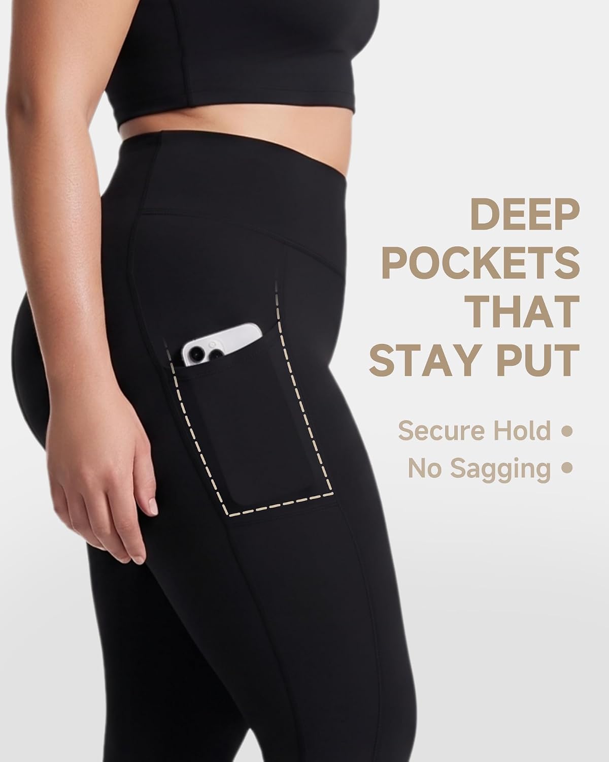 Thumbnail 3 de HLTPRO Plus Size Leggings with Pockets