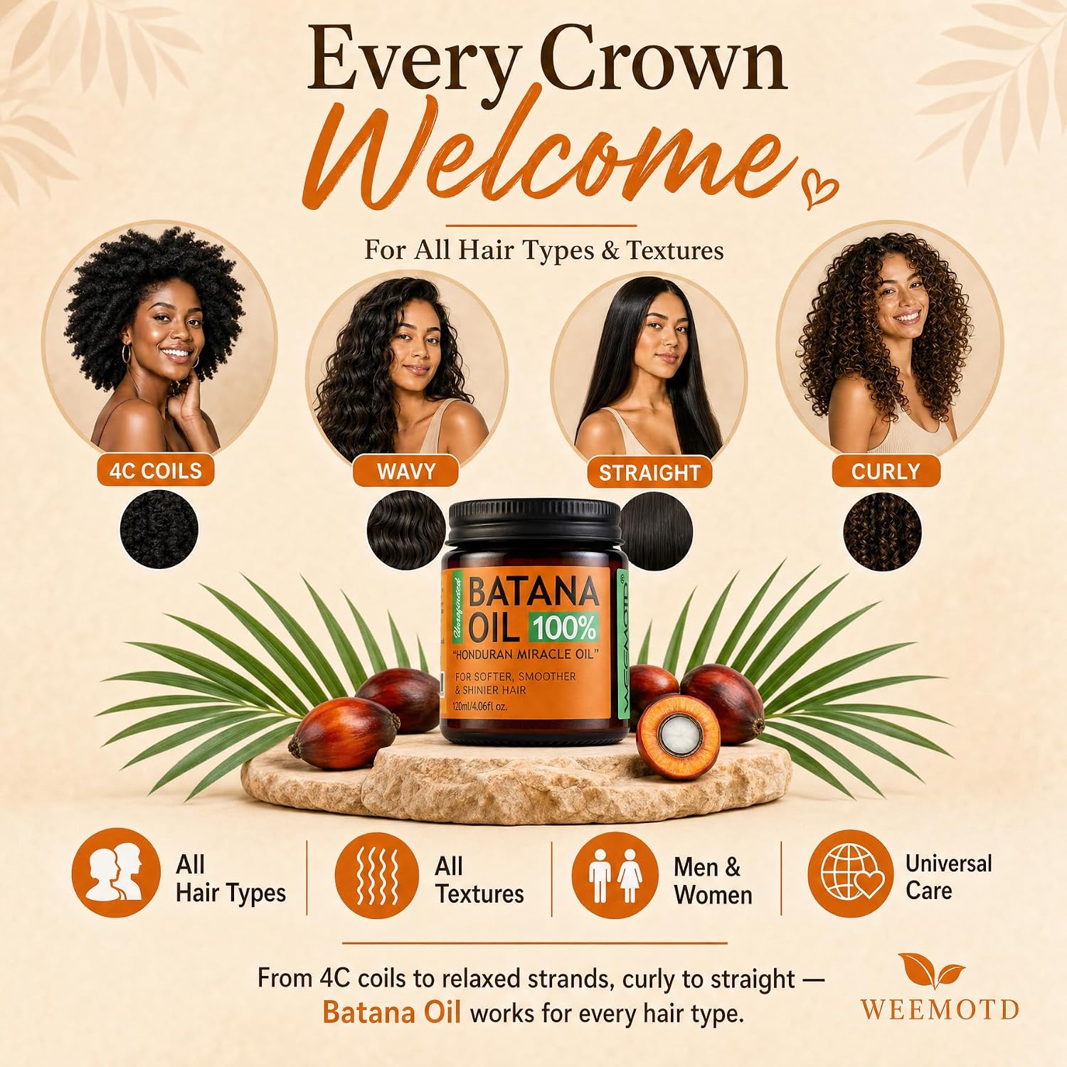 Thumbnail 3 de Batana Oil for Hair Growth by Dr Sebi – 100% Raw Organic Batana Hair Mask (4.06 fl oz)