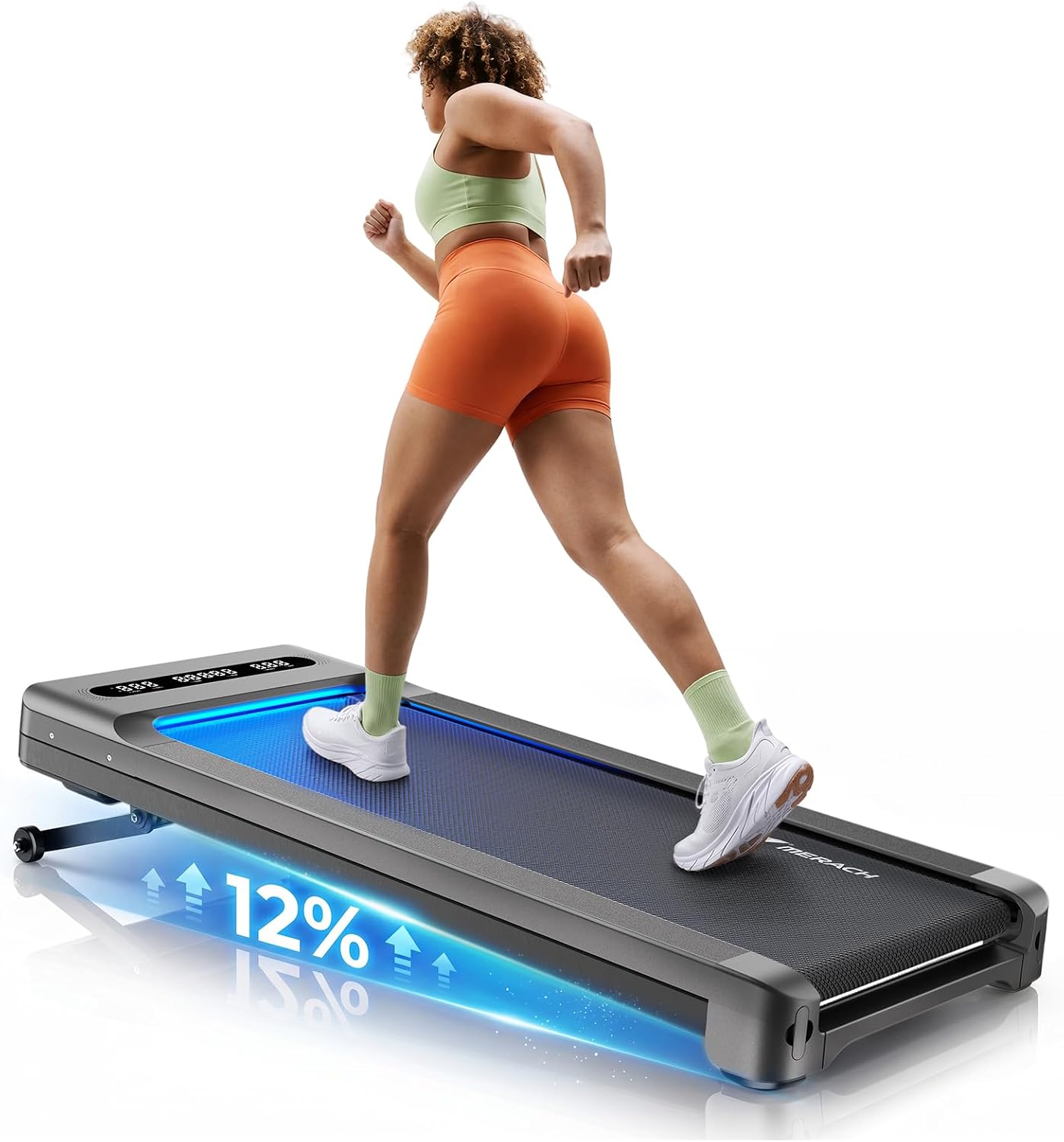 Detalle de MERACH Walking Pad Treadmill 12% Auto Incline