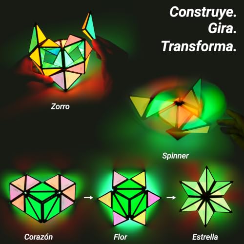 Detalle de TOSY Magnet Pyramid Glow: Cubo magnético con 243 imanes y acabado holográfico