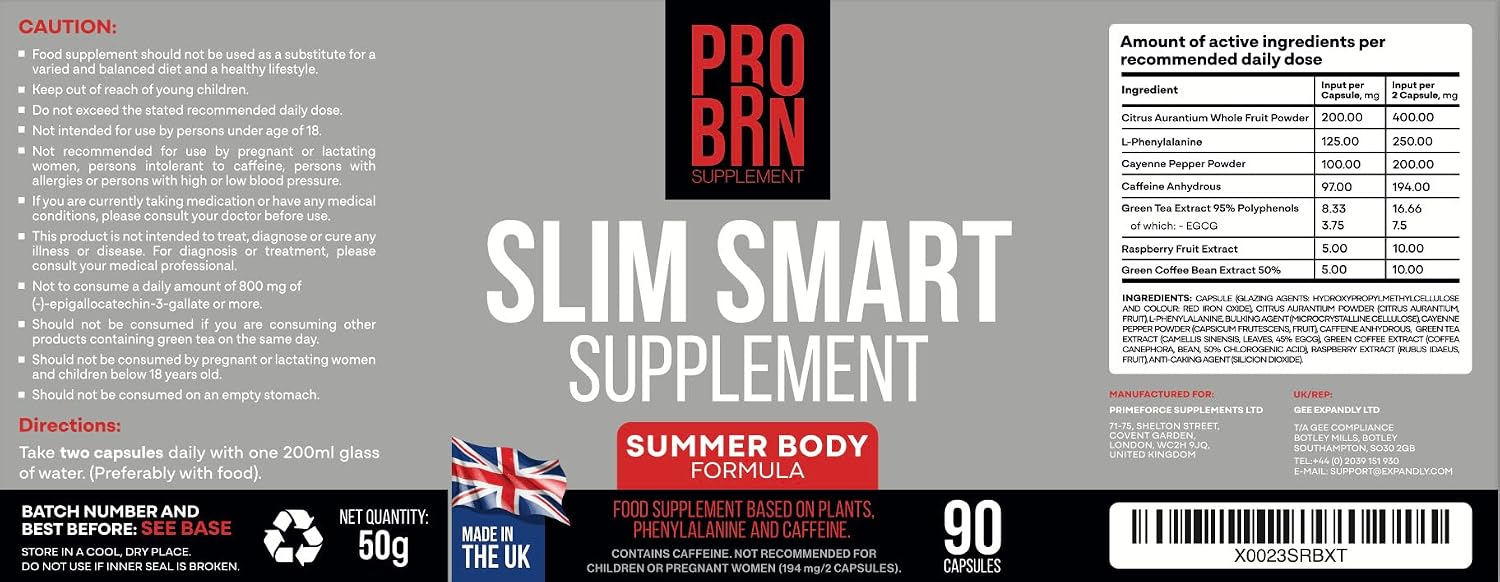 Thumbnail 5 de Pro BRN Slim Smart 90 capsules weight management ๐