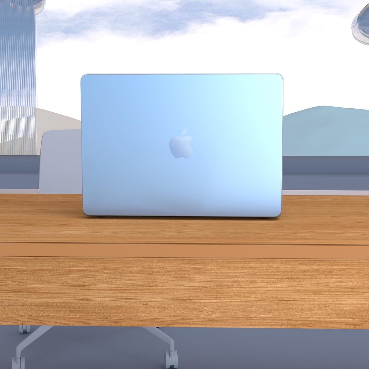 Thumbnail 6 de eleger Matte Crystal Case for 13-inch MacBook Air (M2/M3/M4/M5, 13.6" display) in Sky Blue Transparent