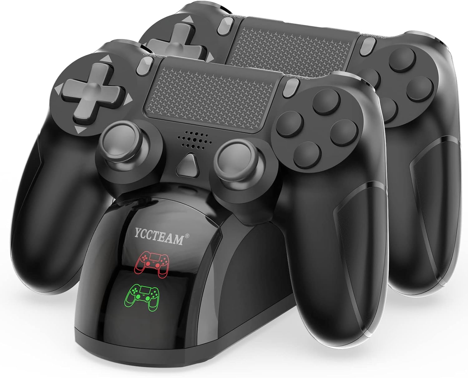 Detalle de PS4 Controller Charger: Fast Dual USB Dock for PS4/PS4 Pro/PS4 Slim