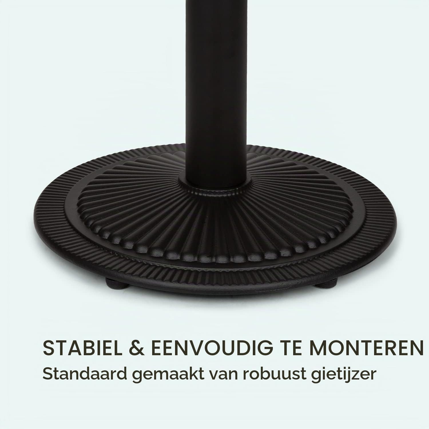 Detalle 2 de blumfeldt Patras Jewel bistrotafel met marmeren blad en gietijzeren voet