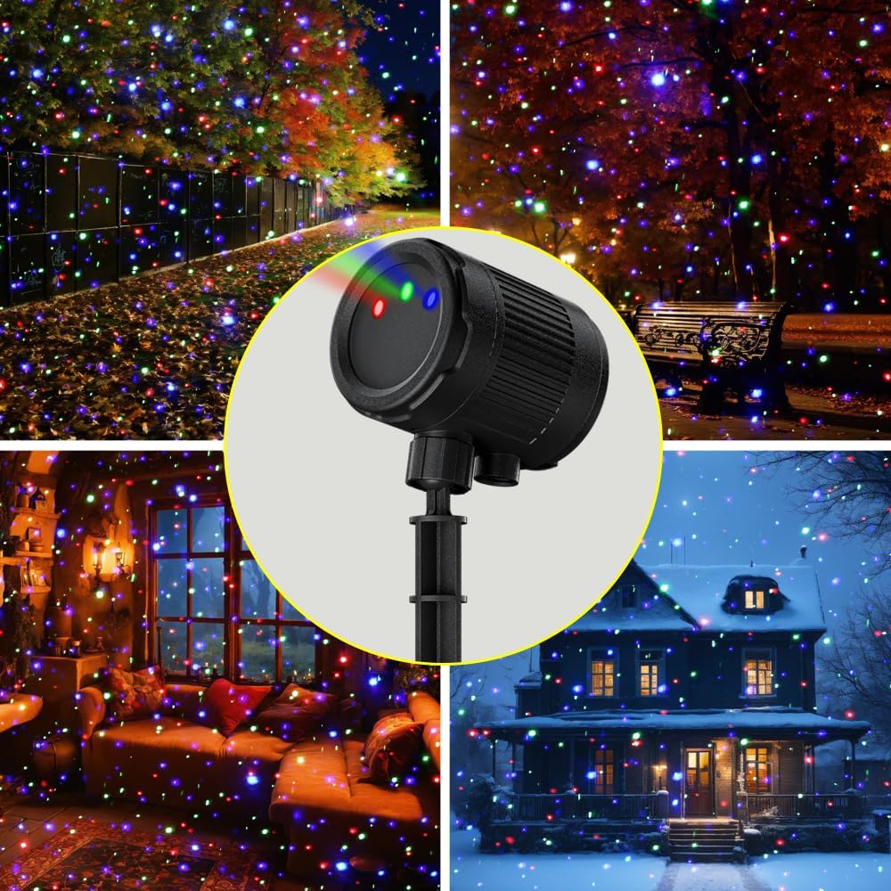 Detalle 2 de VanSmaGo SE369 Outdoor Laser Projector, RGB Firefly Effects, Remote, IP65