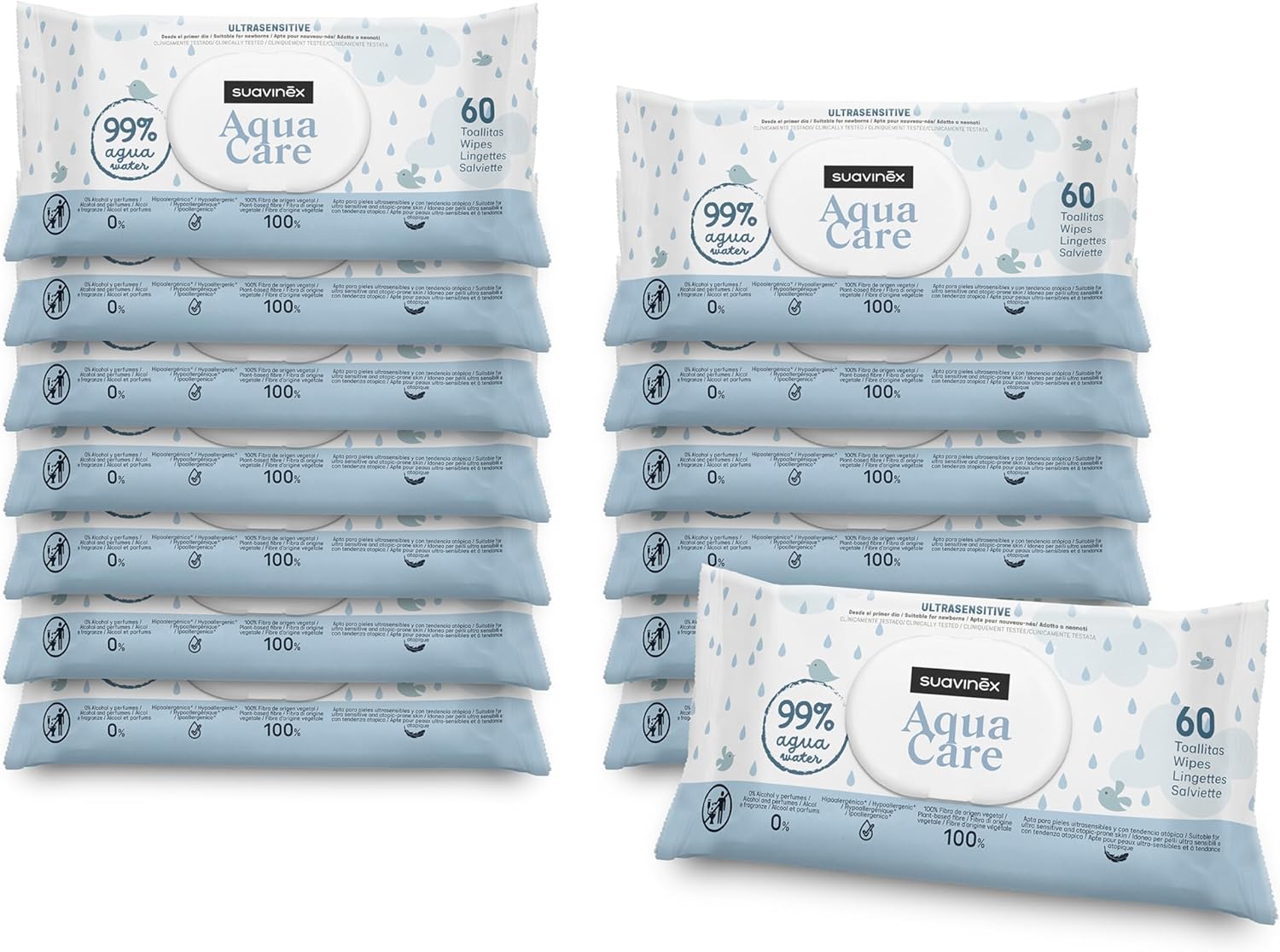 Thumbnail 6 de Suavinex Lingettes Dermohydratantes pour bébé, 840 pièces ⚙