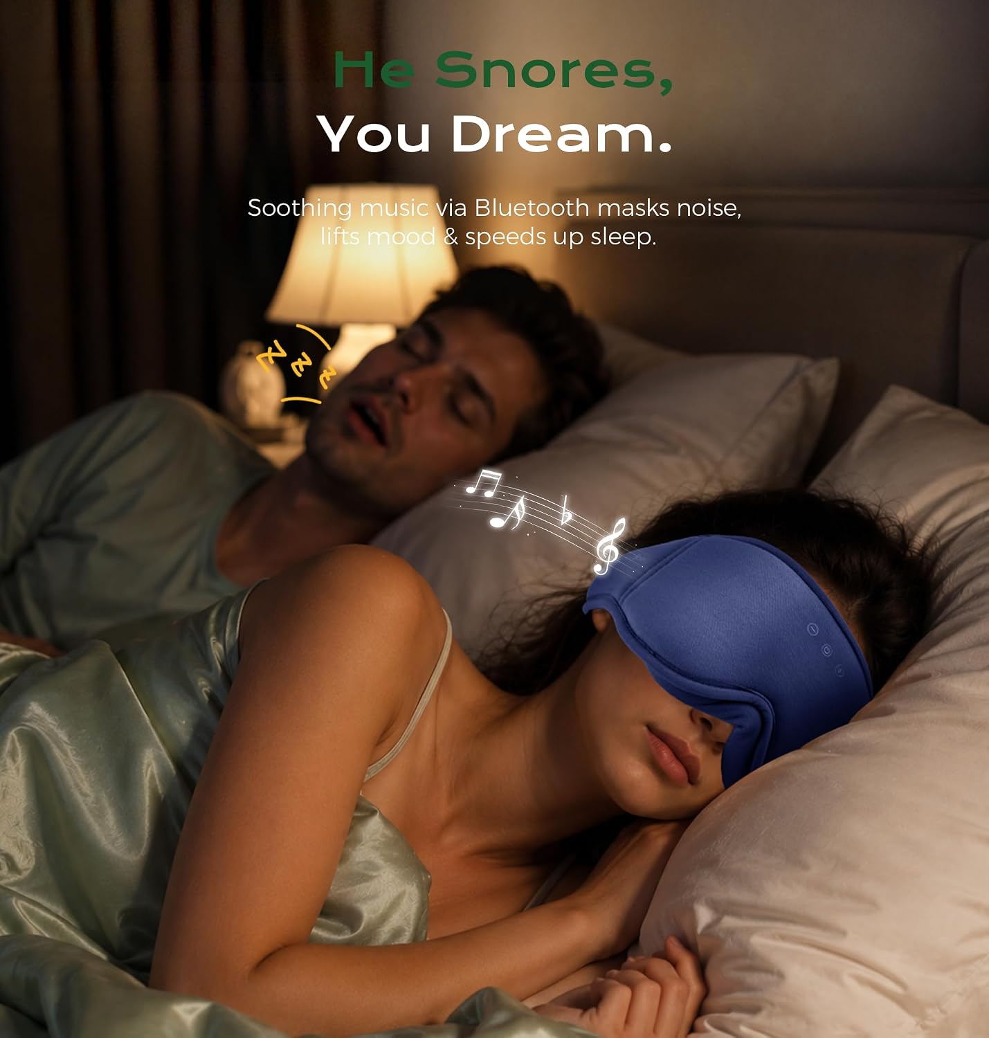 Thumbnail 3 de MUSICOZY Sleep Mask Headphones 16‑Hour