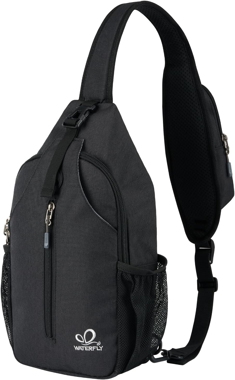Thumbnail 6 de WATERFLY Crossbody Sling Backpack Sling Bag Travel Hiking Chest Bag Daypack (Dark Red)