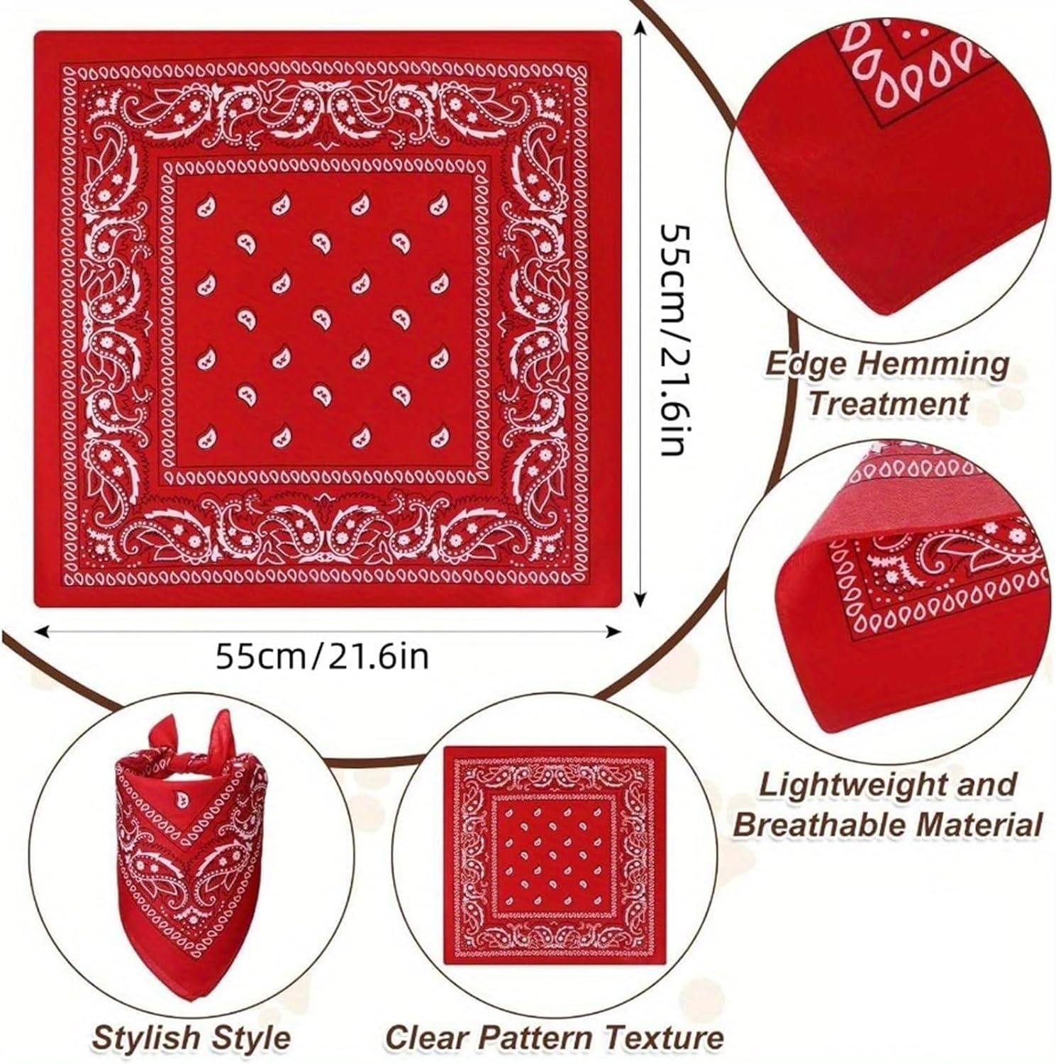 Detalle 2 de Ling & Bai 2Pcs Dog Cowboy Hat Costume Set: Hat and Red Bandana for Pets (Black)