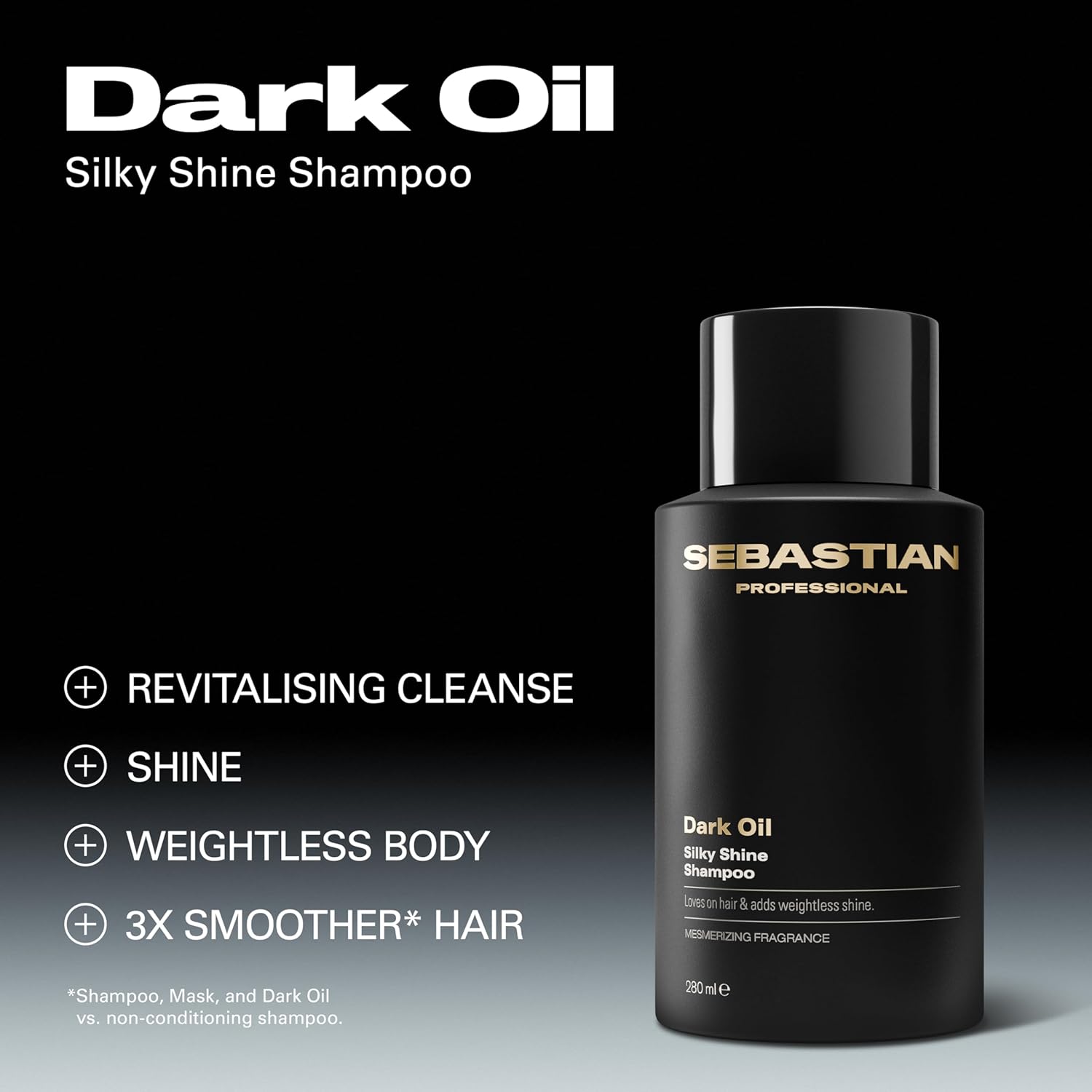 Thumbnail 1 de Sebastian Professional Dark Oil Silky Shine Shampoo – revitalising shampoo for dry & frizzy hair