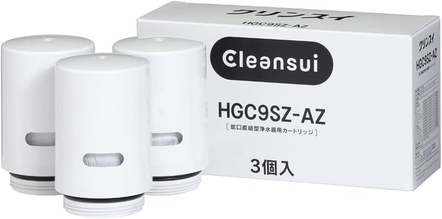 Detalle de クリンスイ HGC9SZ-AZ 蛇口直結型浄水器交換カートリッジ 3個入り・PFOS/PFOA除去試験済