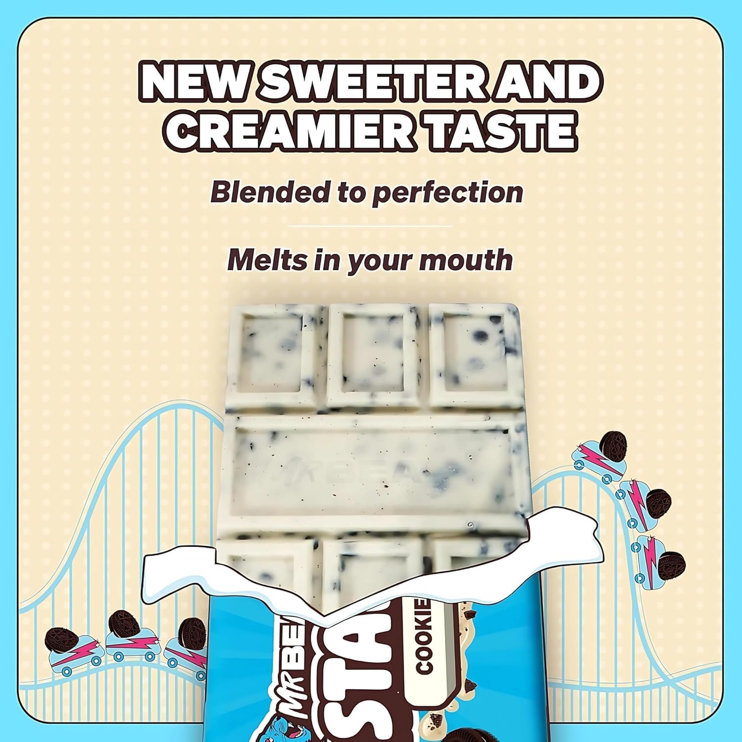 Thumbnail 6 de Feastables MrBeast Schokolade Cookies & Creme – Geschenkbox 4 x 60 g