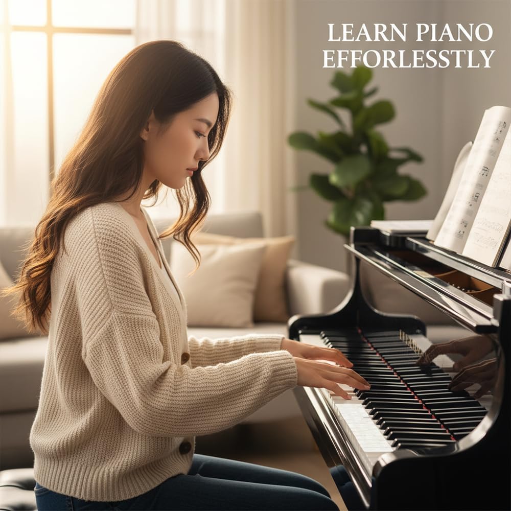 Detalle 2 de Havunori Removable Piano Notes Labels, 61-Key Silicone Stickers, 2-Pack