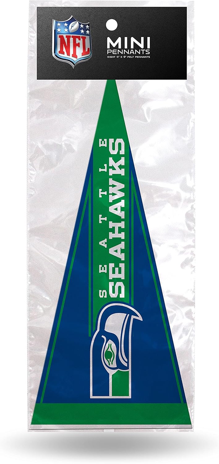 Thumbnail 3 de Rico Industries NFL Football Retro Felt Mini Pennant Team Set (8 Pieces, 4" x 9")