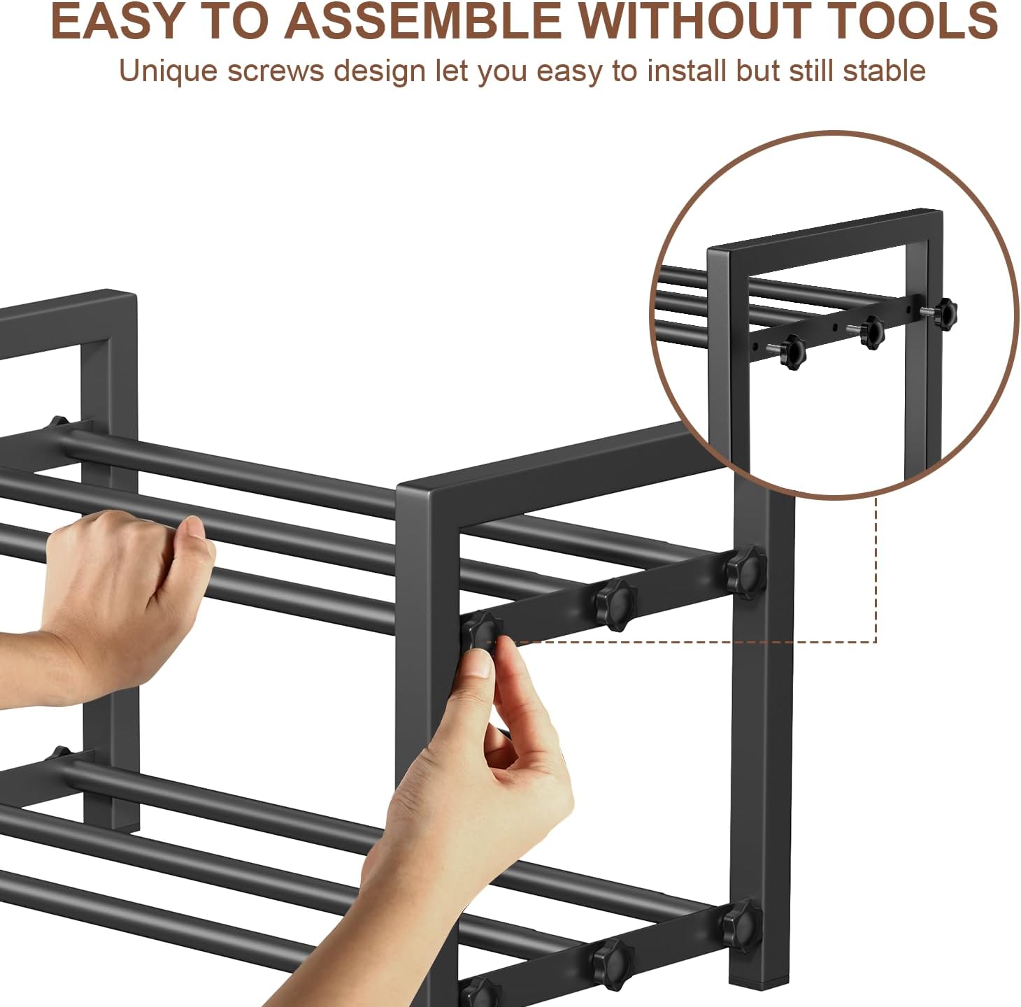 Detalle 1 de HDDTTZ Expandable Shoe Rack, 2-Tier