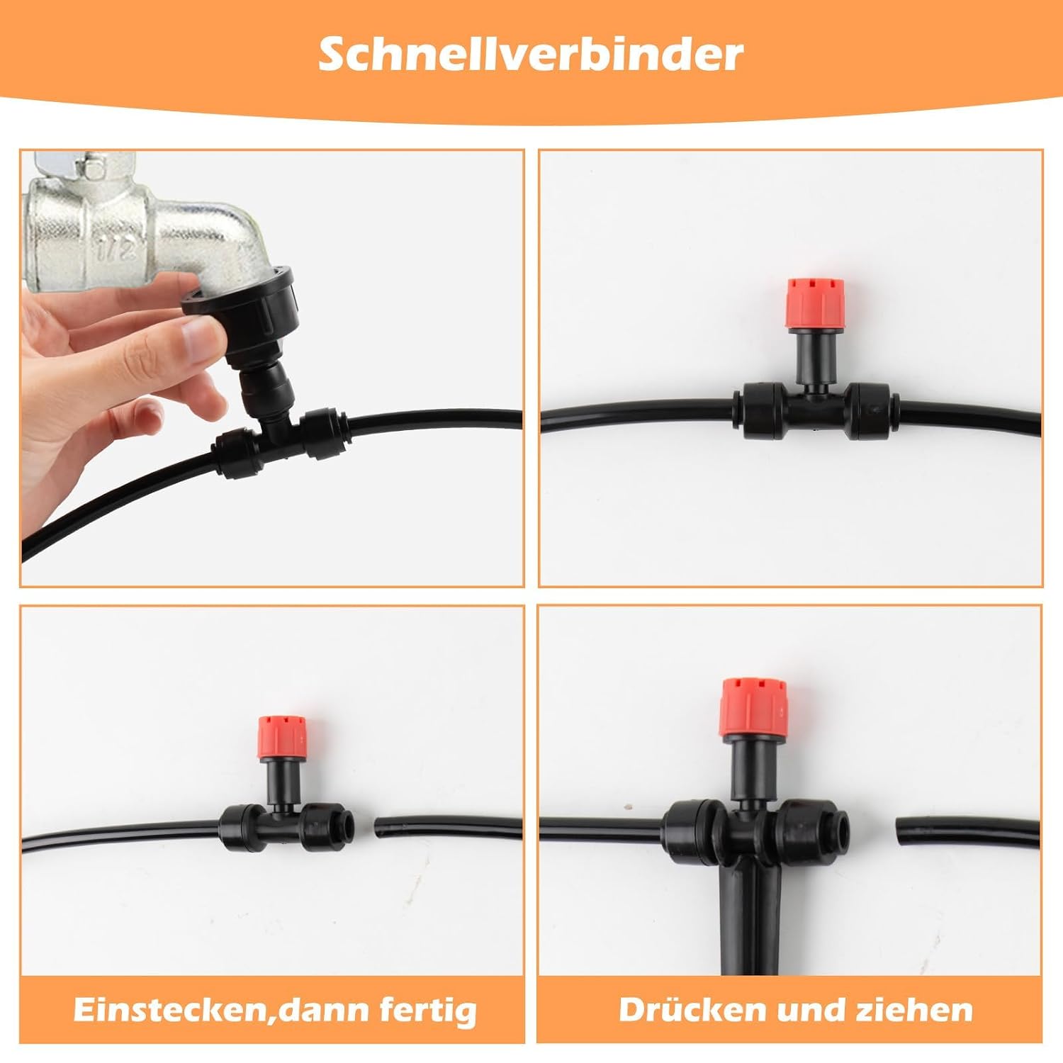 Detalle de Bewässerungssystem Garten 20M – DIY Tropf- und Nebelbewässerung mit Micro Drip, 3 Modi
