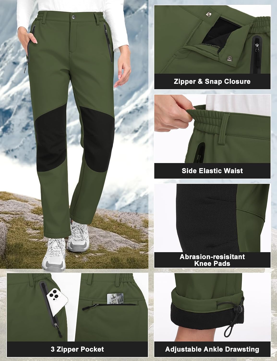 Detalle de Waterproof hiking trousers for women
