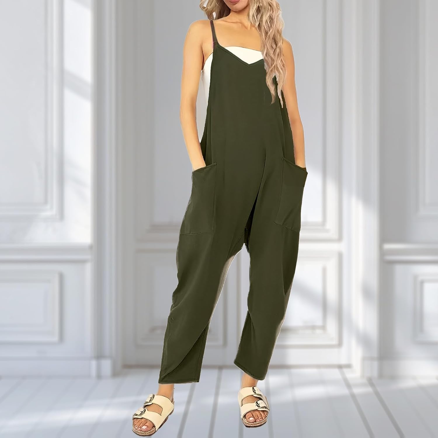 Detalle 2 de UNIANKIYA One Piece Jumpsuits for Women — Casual Summer Overalls