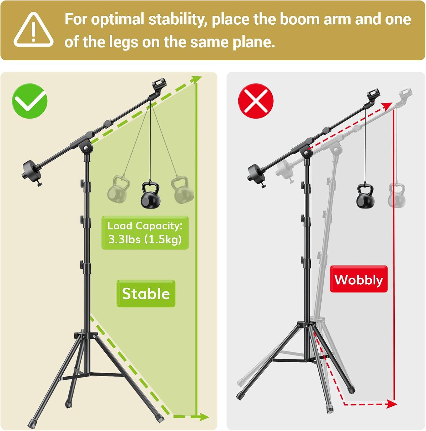 Thumbnail 6 de TONOR T35+ Adjustable Microphone Stand with Tablet Clamp and Metal Tray