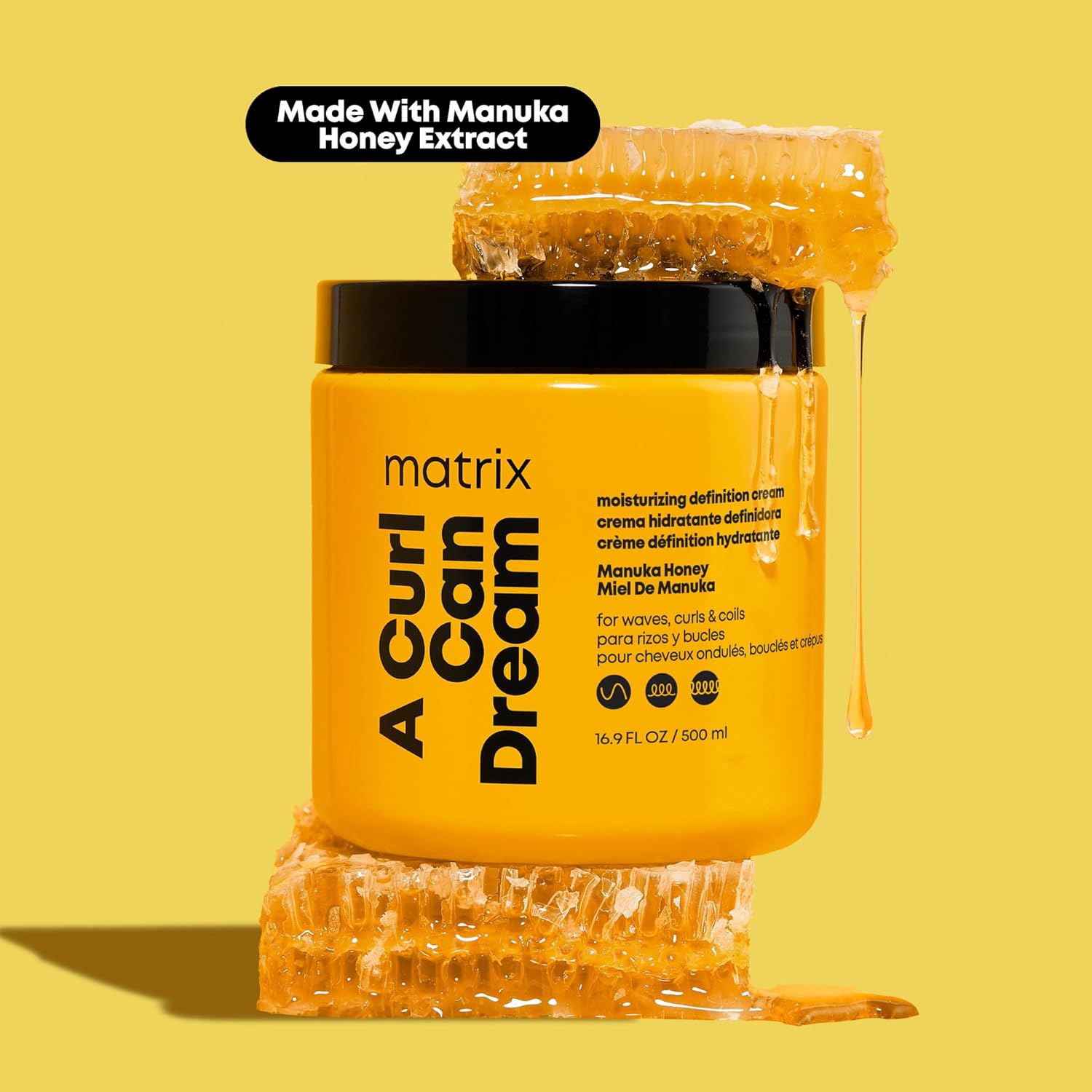 Thumbnail 3 de MATRIX Moisturising Hair Cream with Manuka Honey Extract (500ml) for curly & coily hair