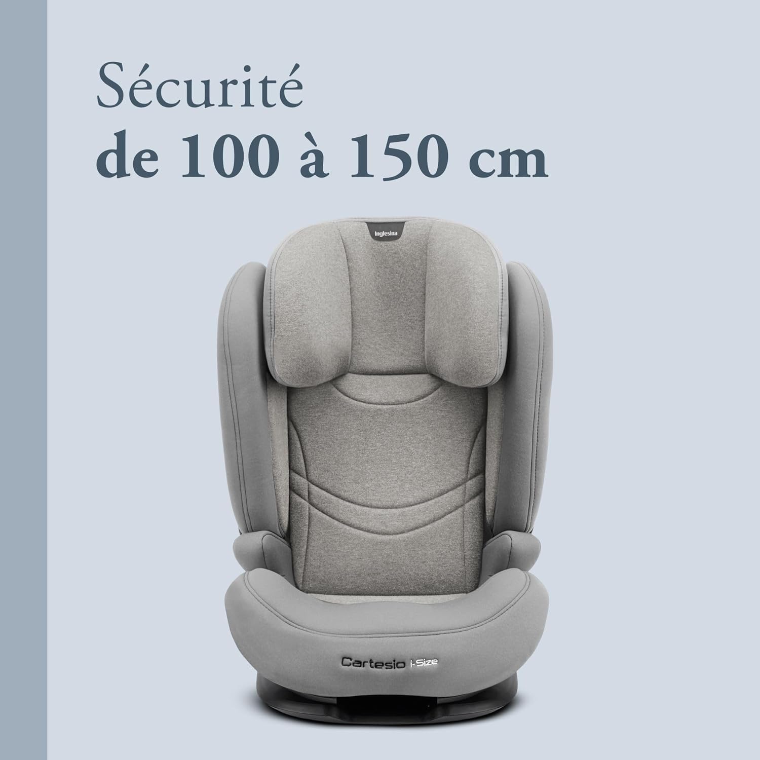 Detalle 2 de Siège auto Inglesina Cartesio i-Size, Isofix – pour enfants de 3 à 12 ans (100–150 cm) Moon Grey