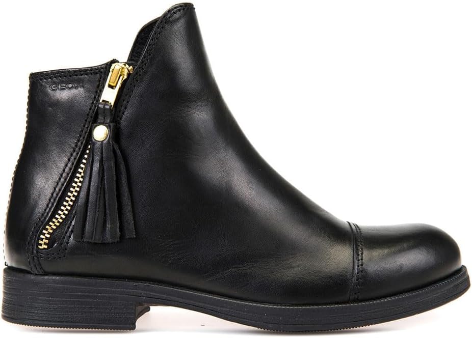 Detalle de Geox Women’s Jr Agata CAnkle Boots with breathable outsole and zip fastening