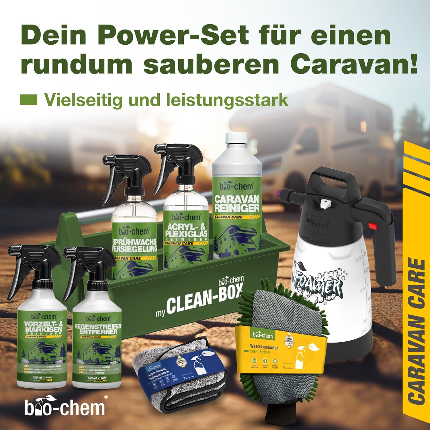 Detalle 2 de bio-chem Caravan & WoMo Außenpflege Premium Set