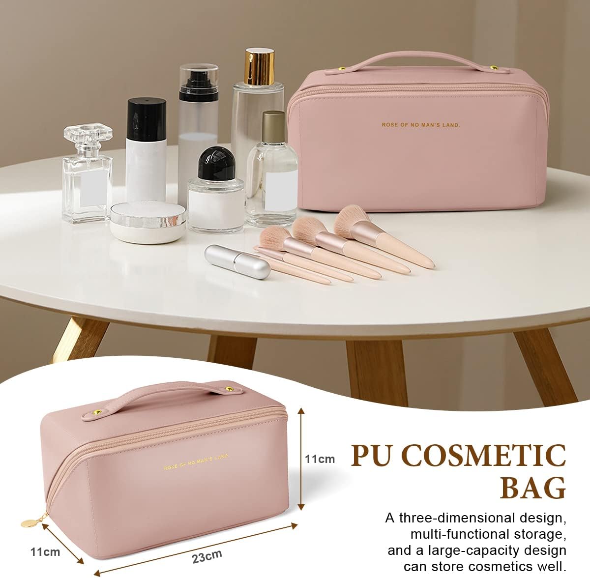 Detalle 2 de Aucuu Bolsa de Cosméticos de Gran Capacidad
