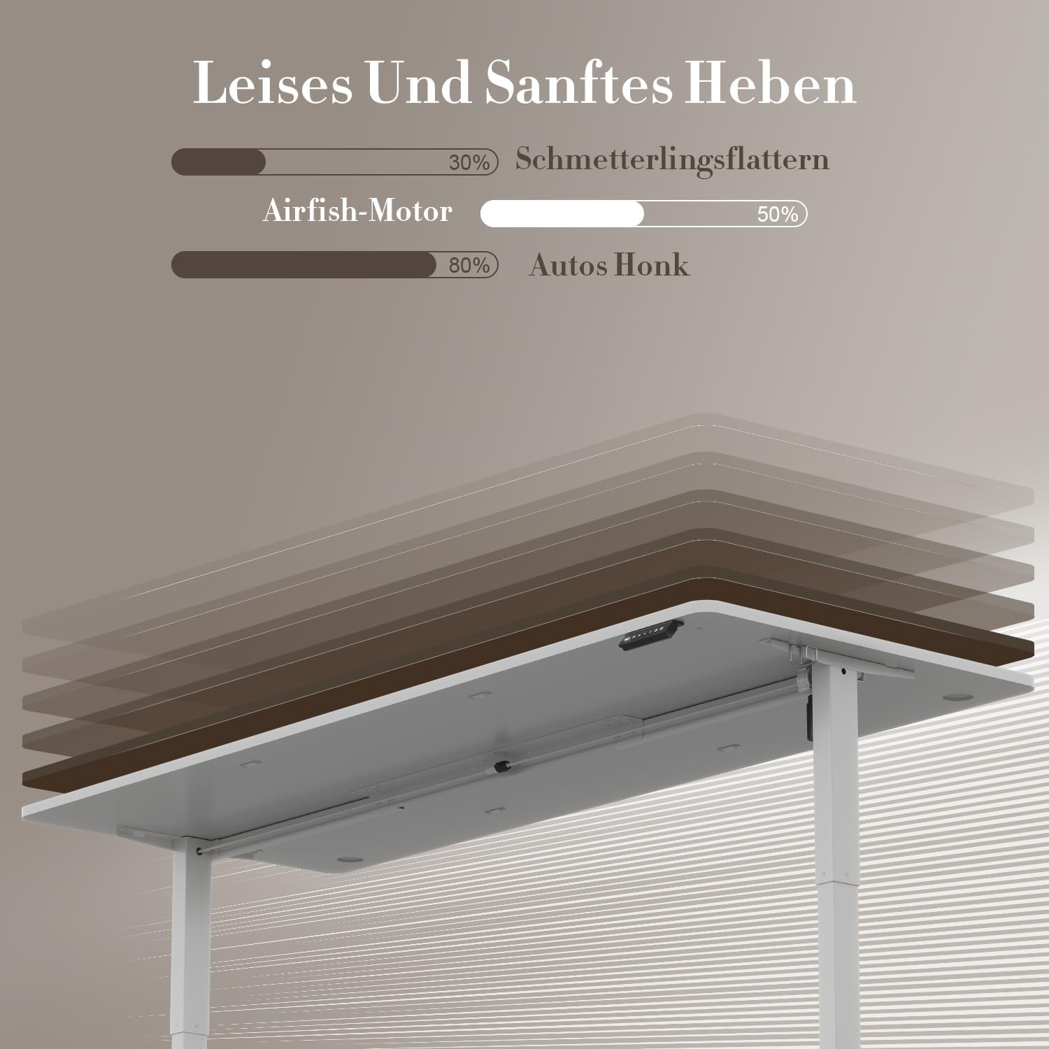 Detalle de Airfish f4ad28d6-426a-444e-a155-f54fb98c1a25 elektrisch zit-sta bureau 200 x 80 cm