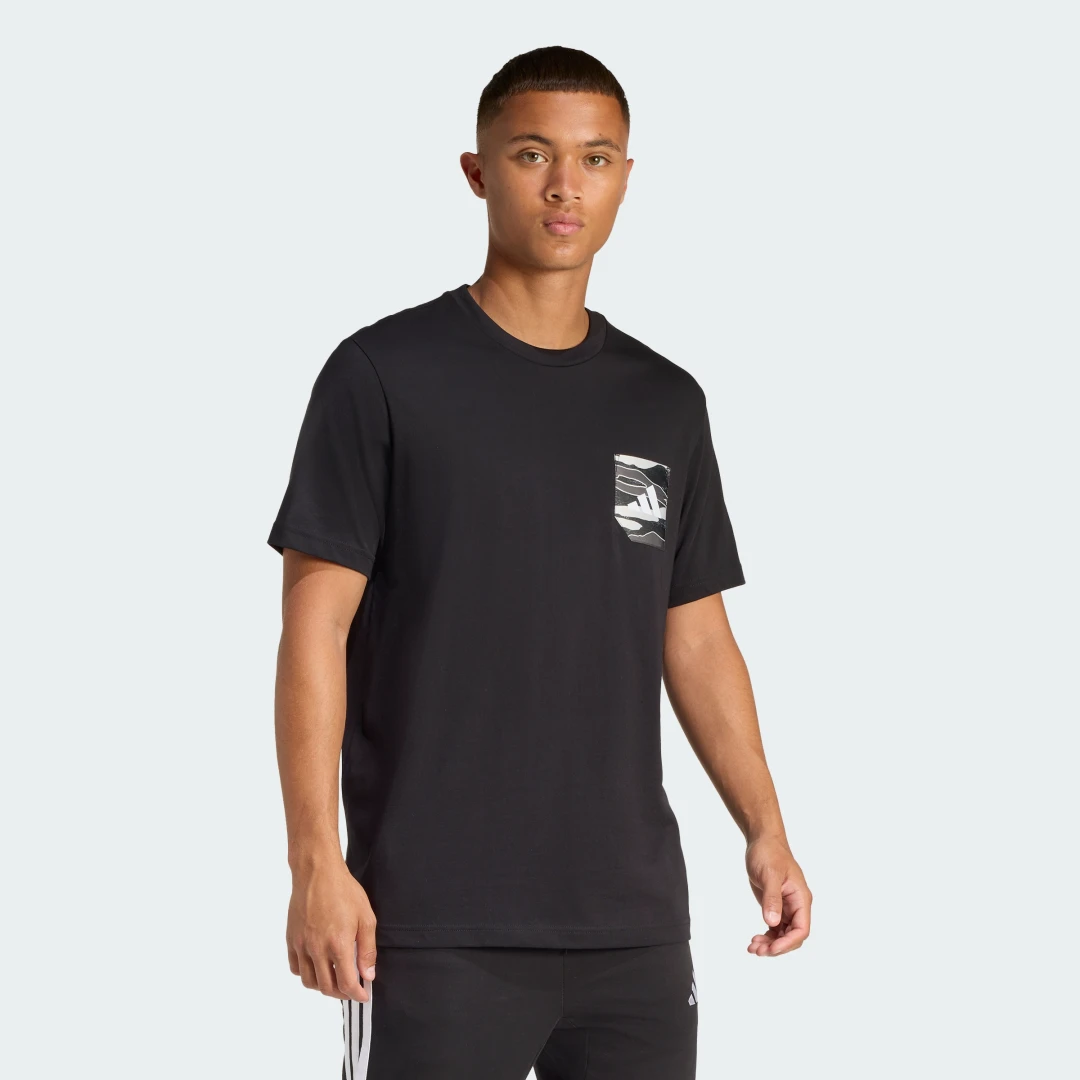Detalle de Camiseta técnica con estampado de camuflaje Pocket - Adidas
