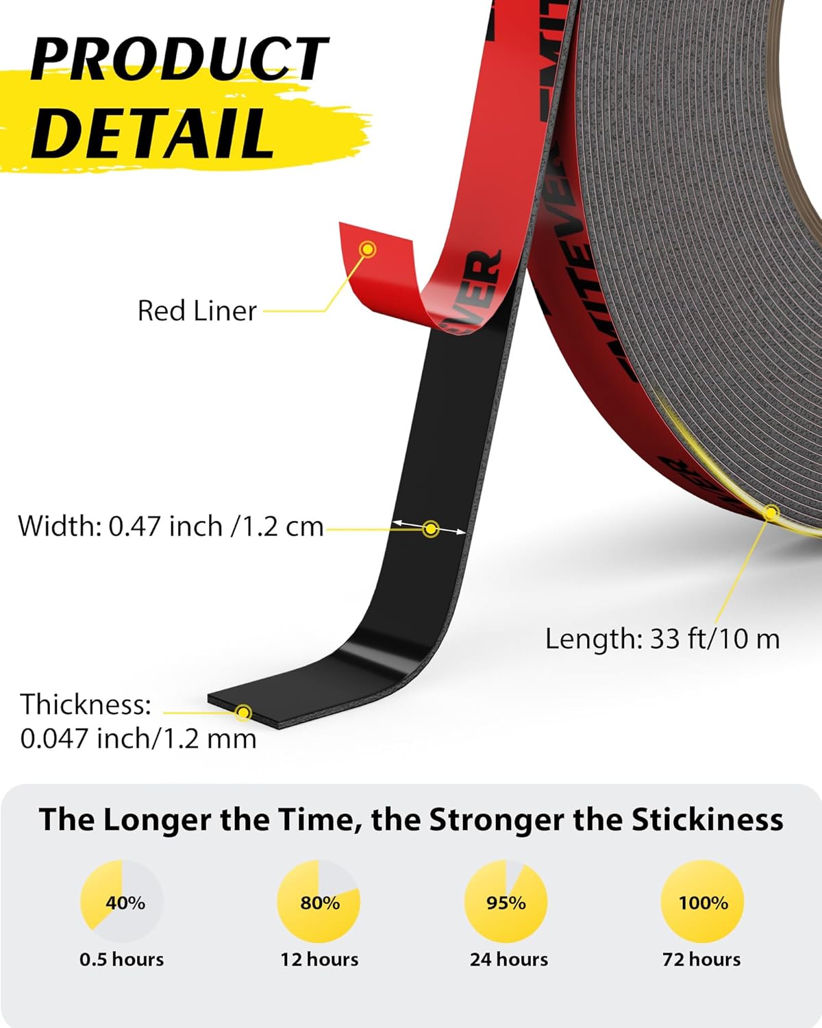 Thumbnail 3 de EMITEVER Heavy Duty Double Sided Tape 10m