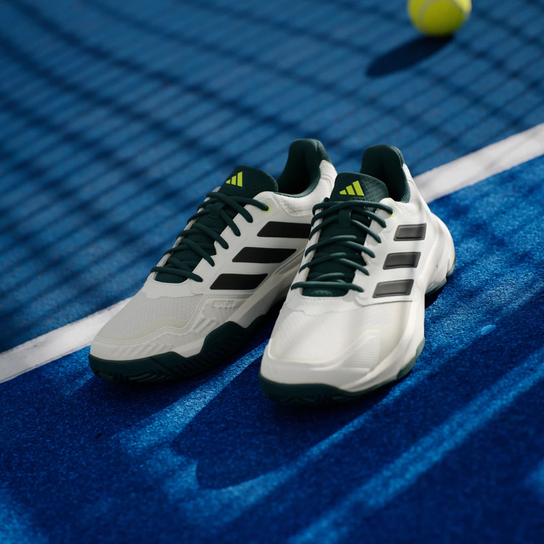 Detalle 2 de Adidas Courtjam Control 3 Tennis: zapatilla blanca para tenis, para juego en pistas