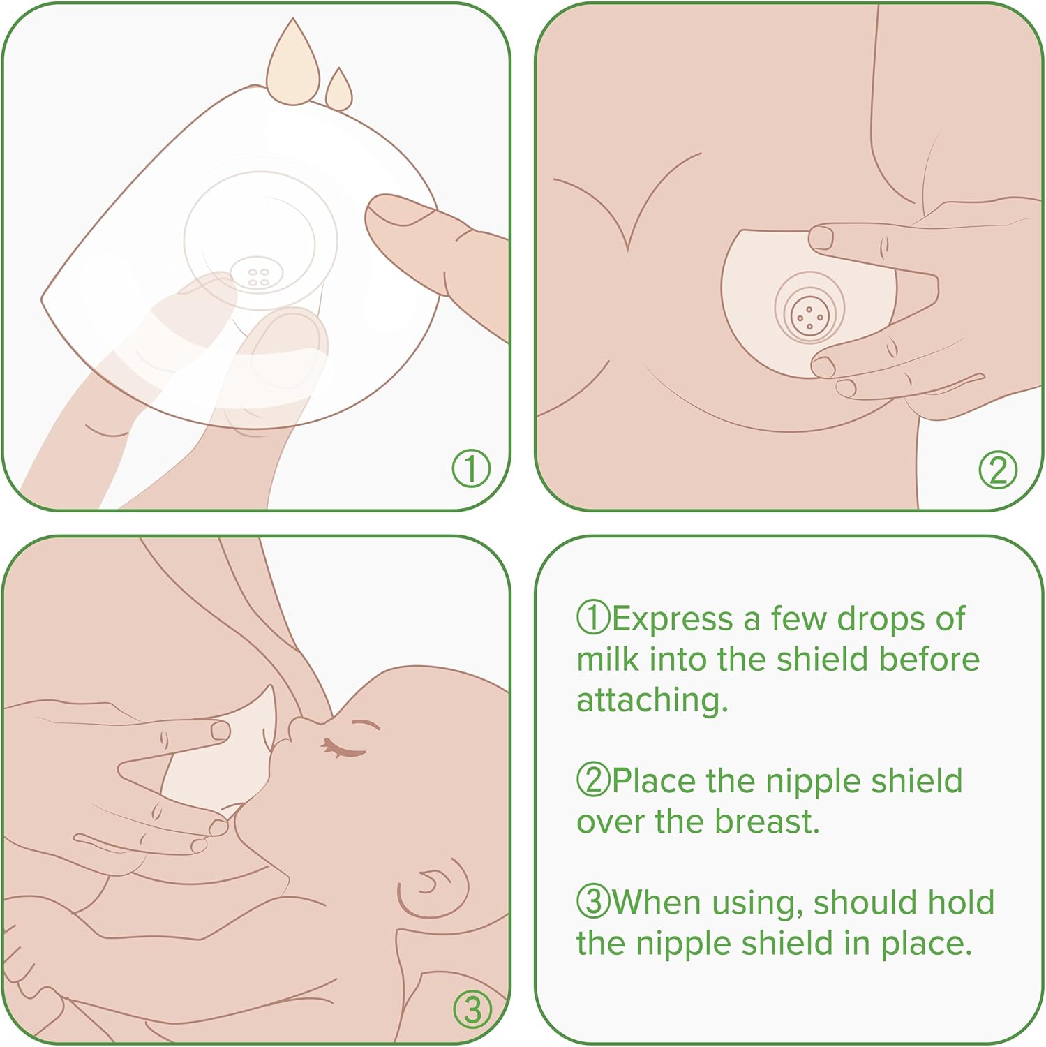 Thumbnail 4 de Haakaa Nippleshield lot de 2 protège-tétons en silicone pour allaitement (avec étui de transport ultra fin)