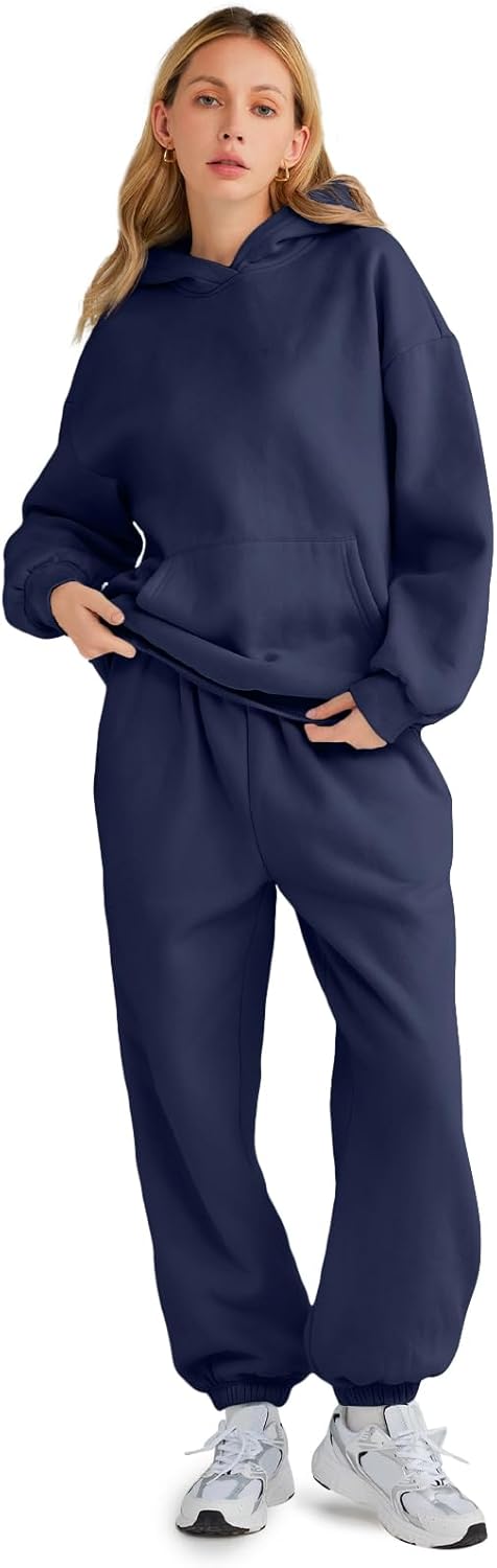 Thumbnail 1 de AUTOMET Womens 2 Piece Lounge Hoodie Sweatsuit Set (Plus Size)