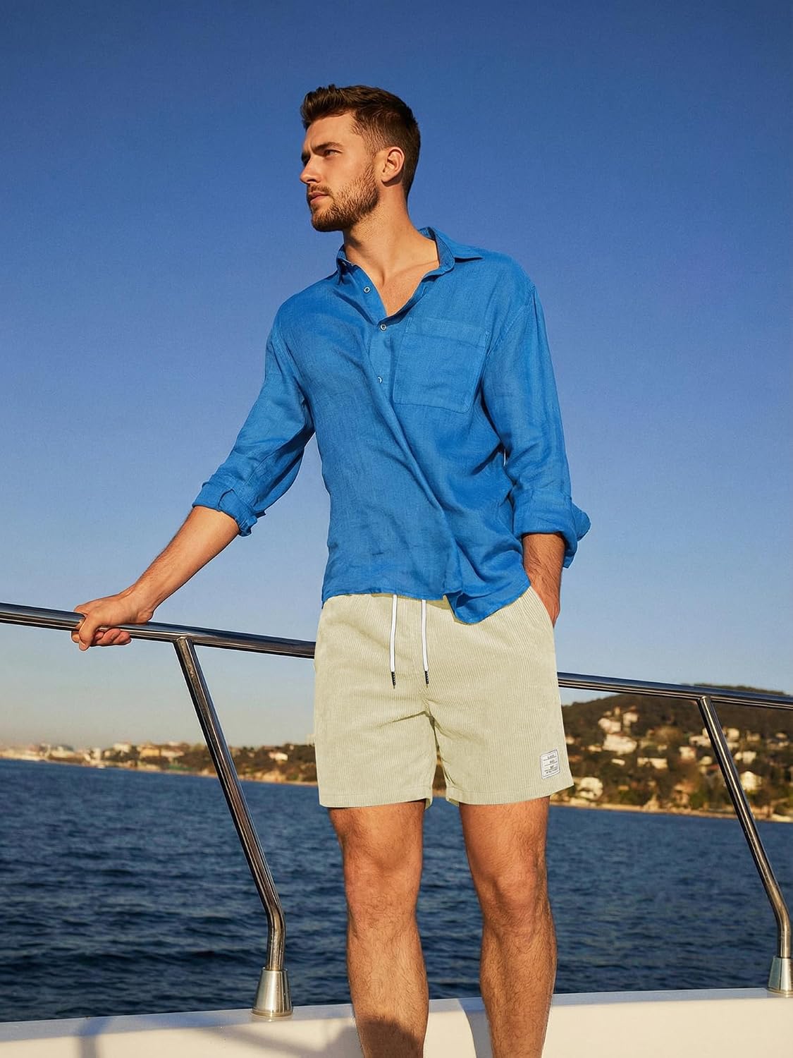 Thumbnail 4 de JMIERR Corduroy Shorts Herren