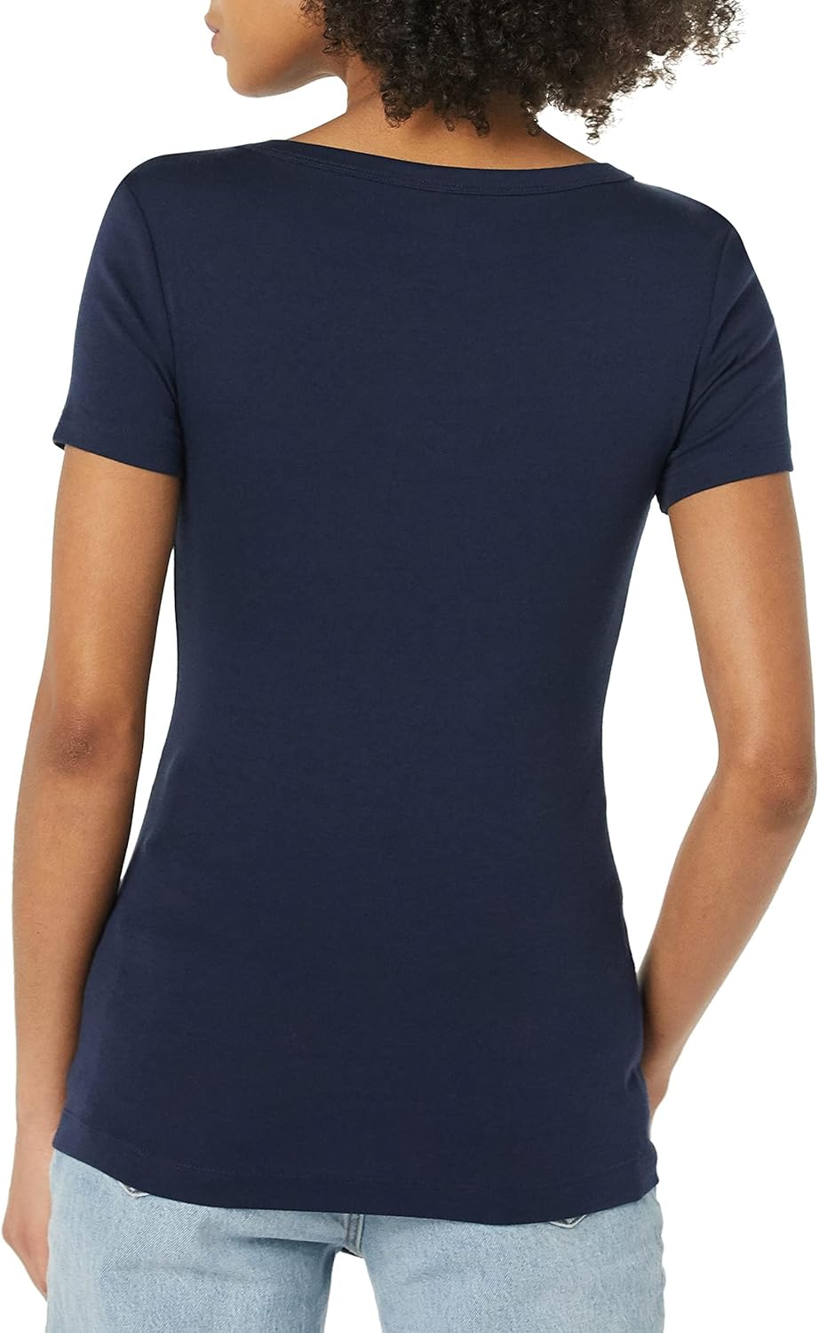 Thumbnail 3 de Amazon Essentials Damen Basic V-Ausschnitt T-Shirt mit kurzen Ärmeln – Slim Fit, Baumwoll-Modal