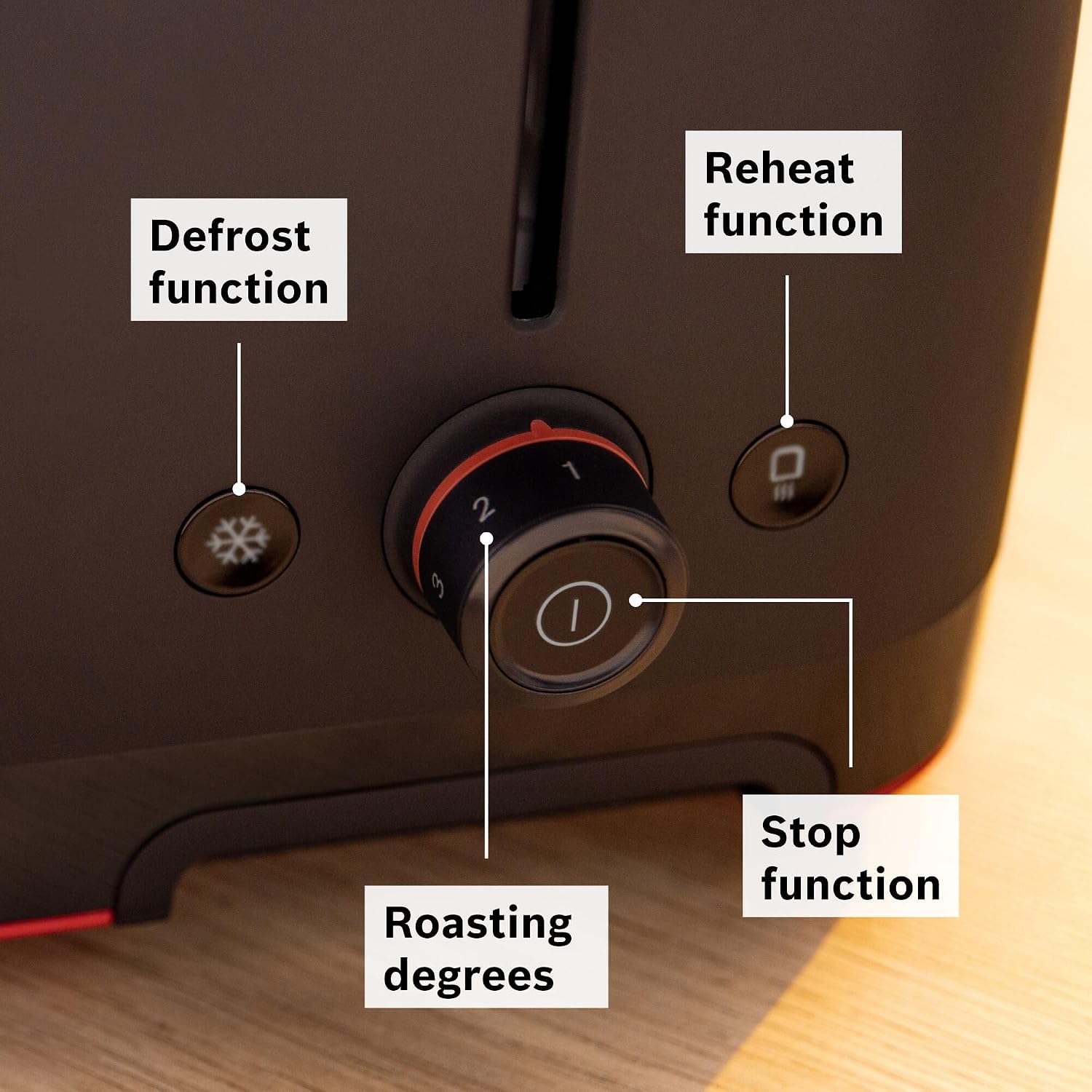 Thumbnail 6 de Bosch MyMoment Infuse TAT3M143GB 4-slice toaster