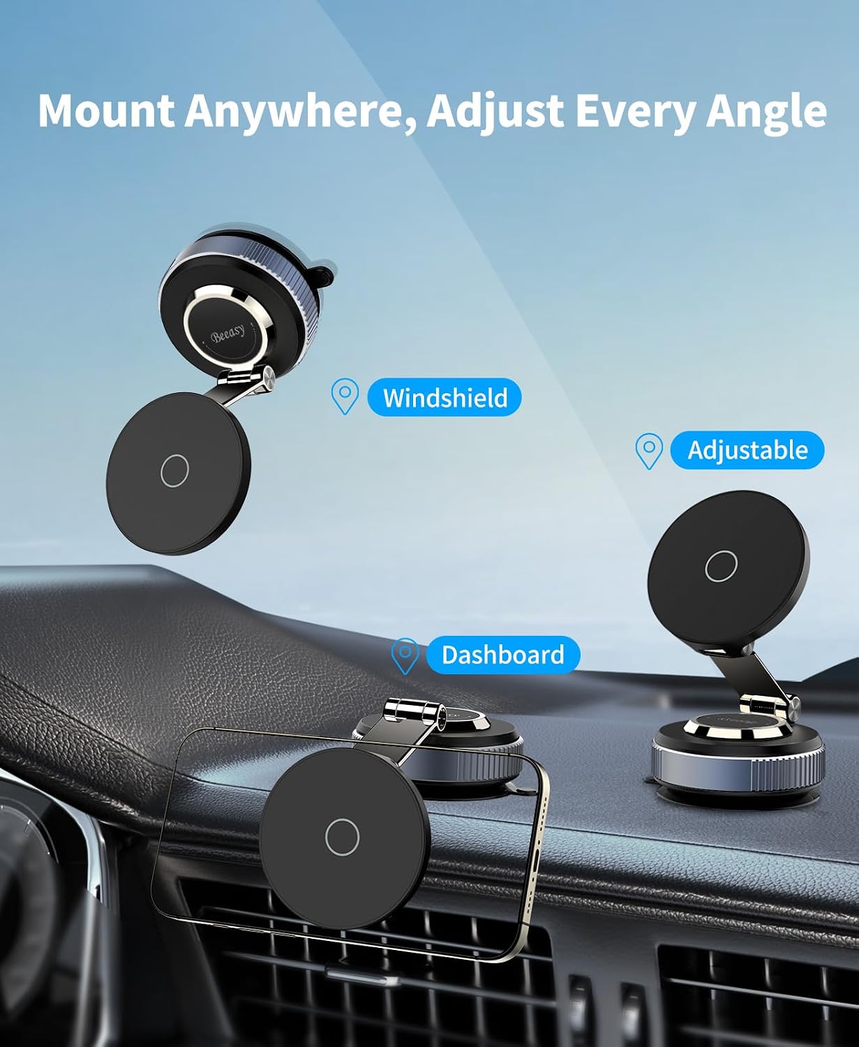Detalle de Beeasy Magnetic Car Phone Holder 2800 GF