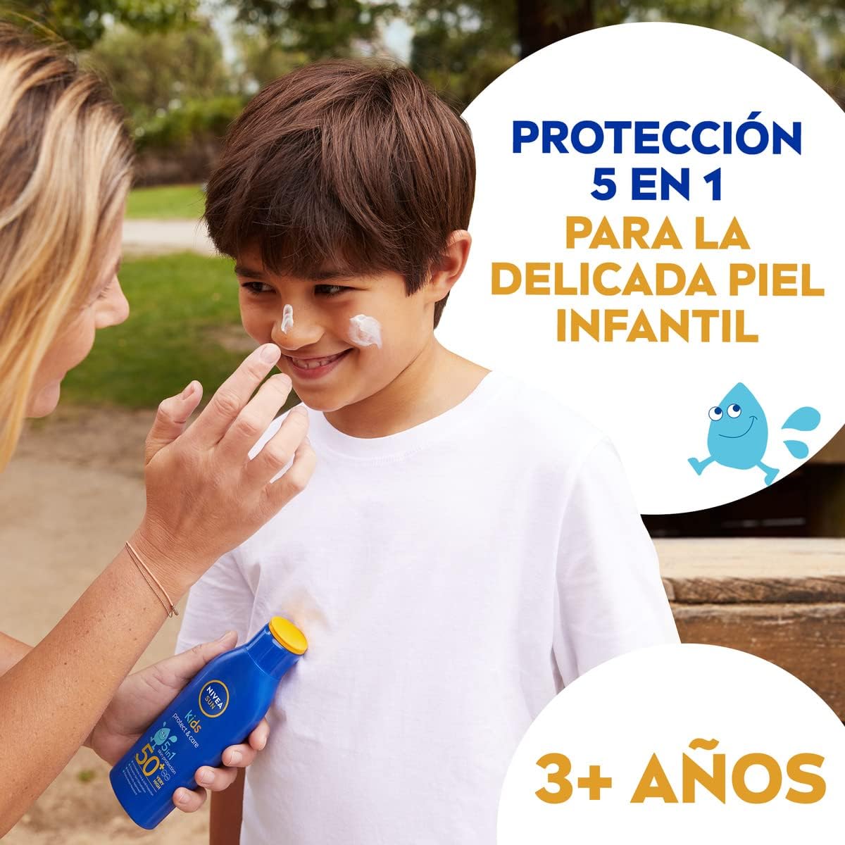 Detalle 2 de NIVEA SUN Leche Solar Kids FP50+ Resistente al Agua