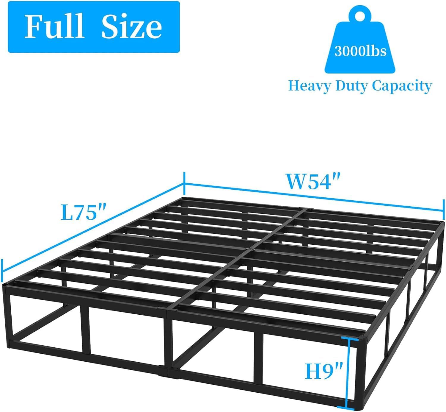 Thumbnail 2 de OSASET Full Box Spring — 9 Inch Metal Full Size, Heavy-Duty Foundation