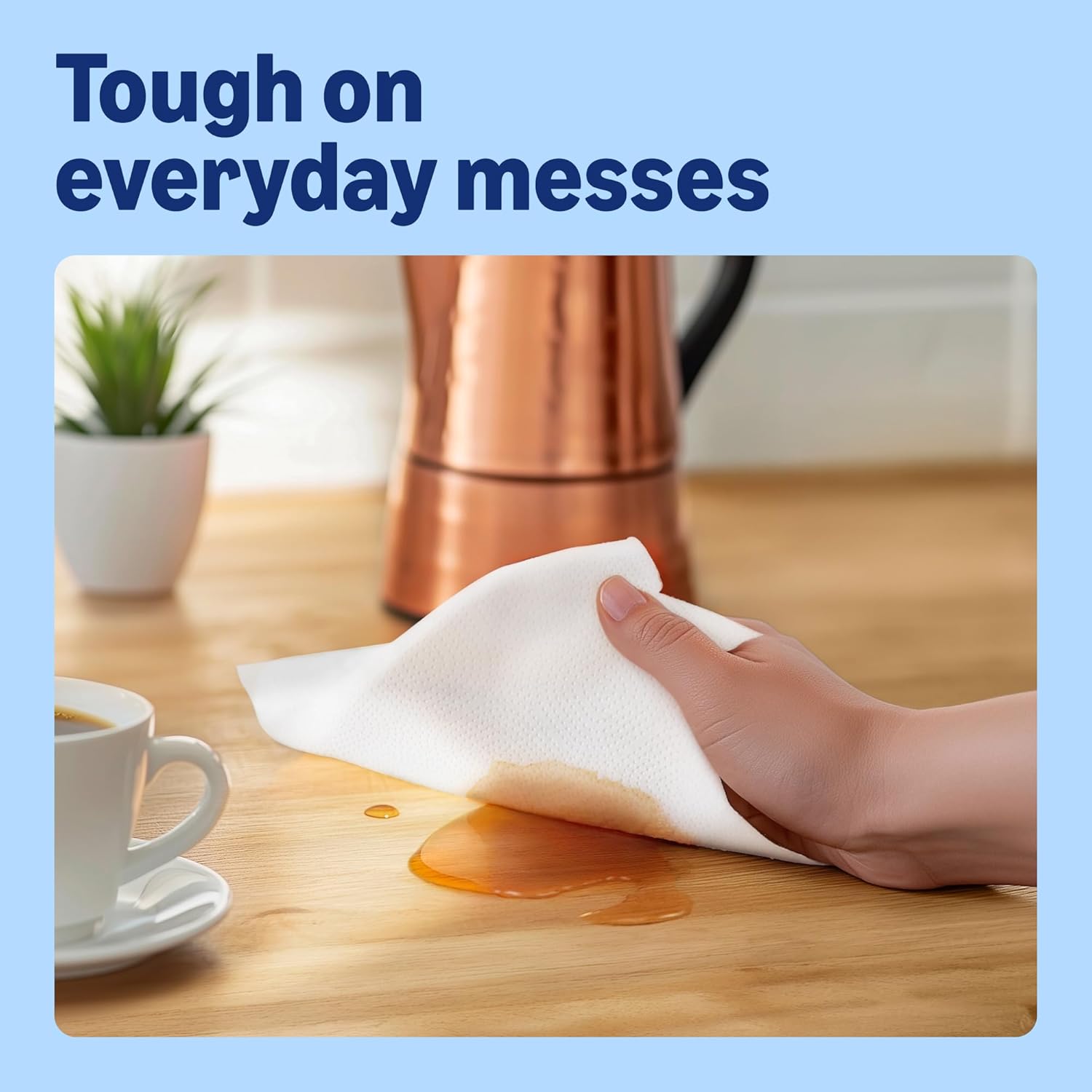 Thumbnail 3 de by Amazon Super Absorbent Kitchen Towel, 3-ply, 12 Rolls (4 Packs of 3) – 80 Sheets per Roll