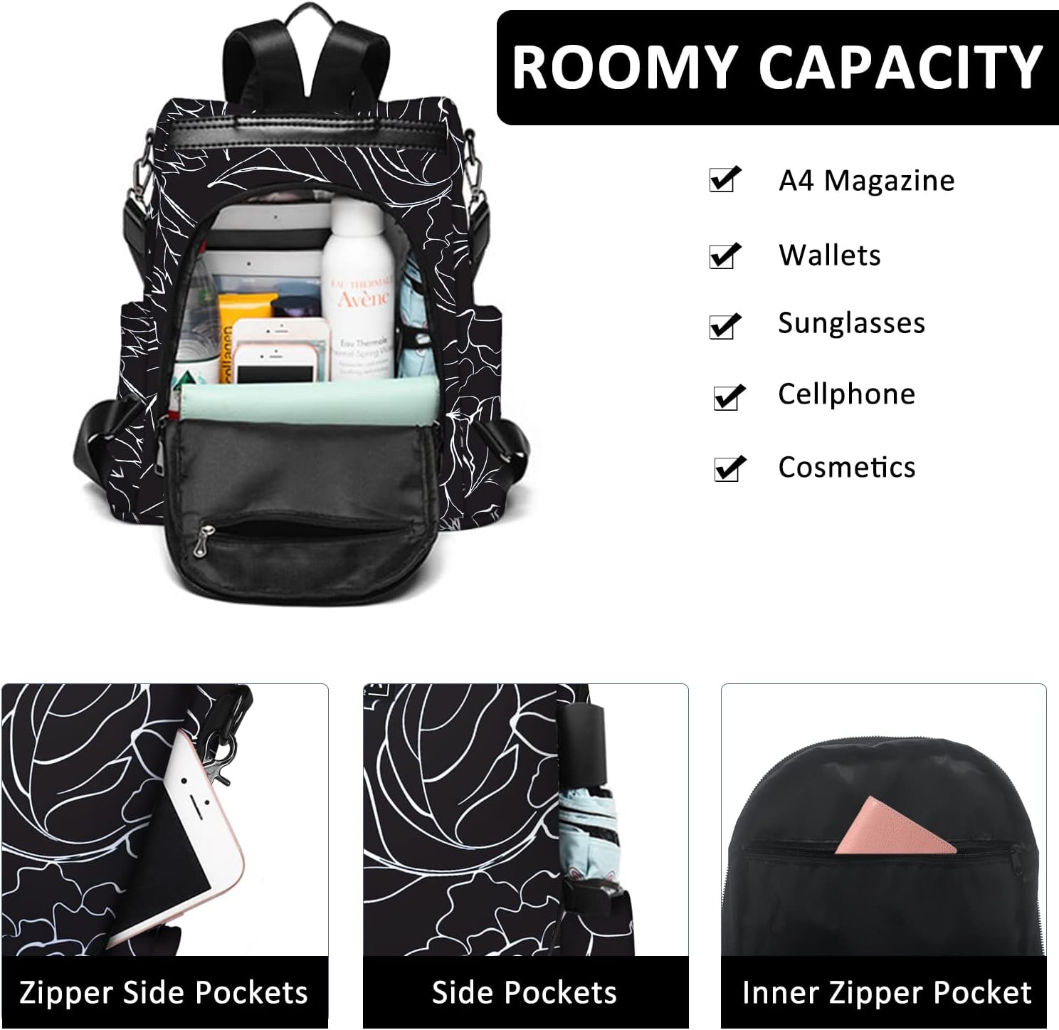 Thumbnail 3 de Fmeida anti theft backpack rucksack 32cm