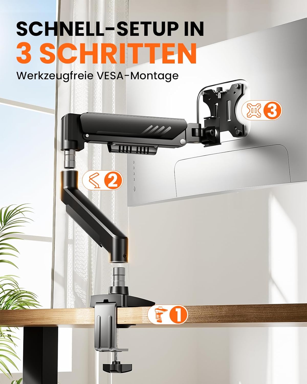 Thumbnail 4 de ErGear Monitor Halterung 13–34 Zoll