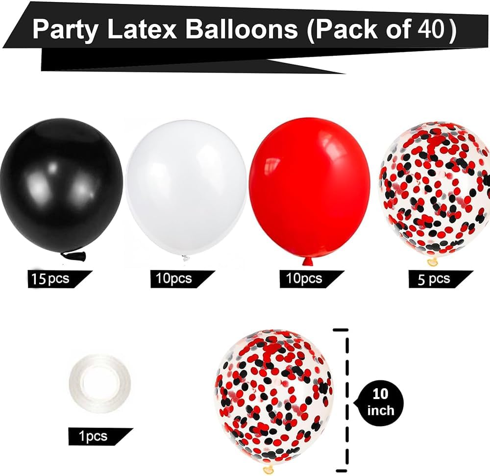Detalle de Geburtstagsdeko Set 40 Latexballons Happy Birthday