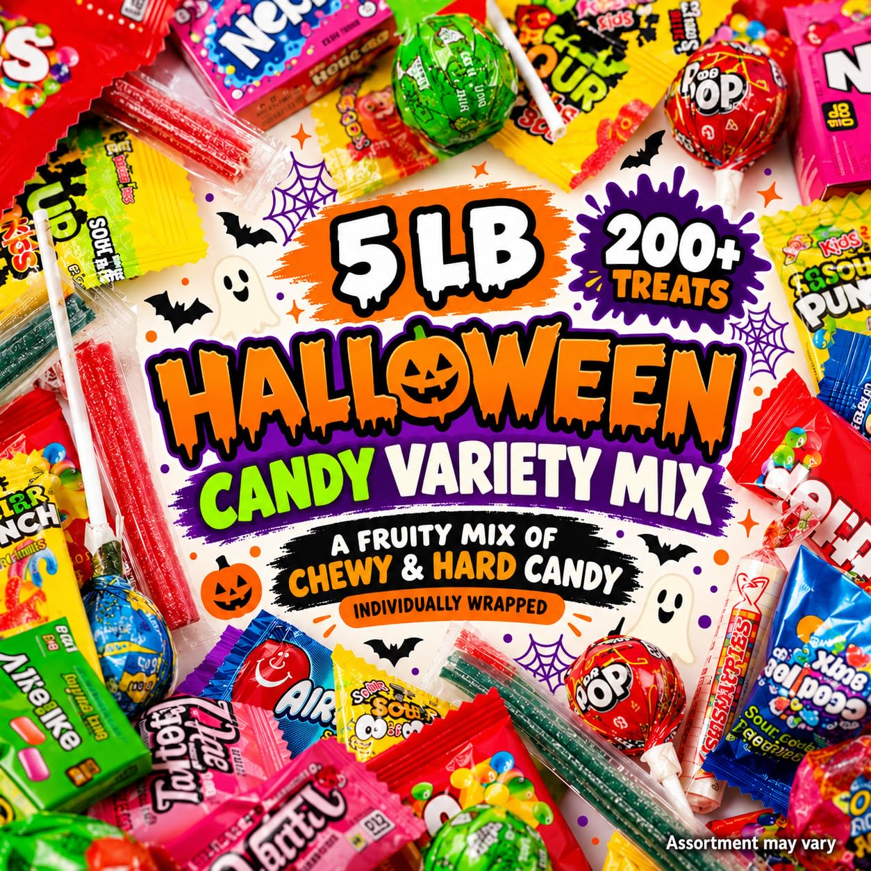 Detalle 1 de ONE CANDY WAY Bulk Candy Variety Pack, 5 lb Individually Wrapped Mix