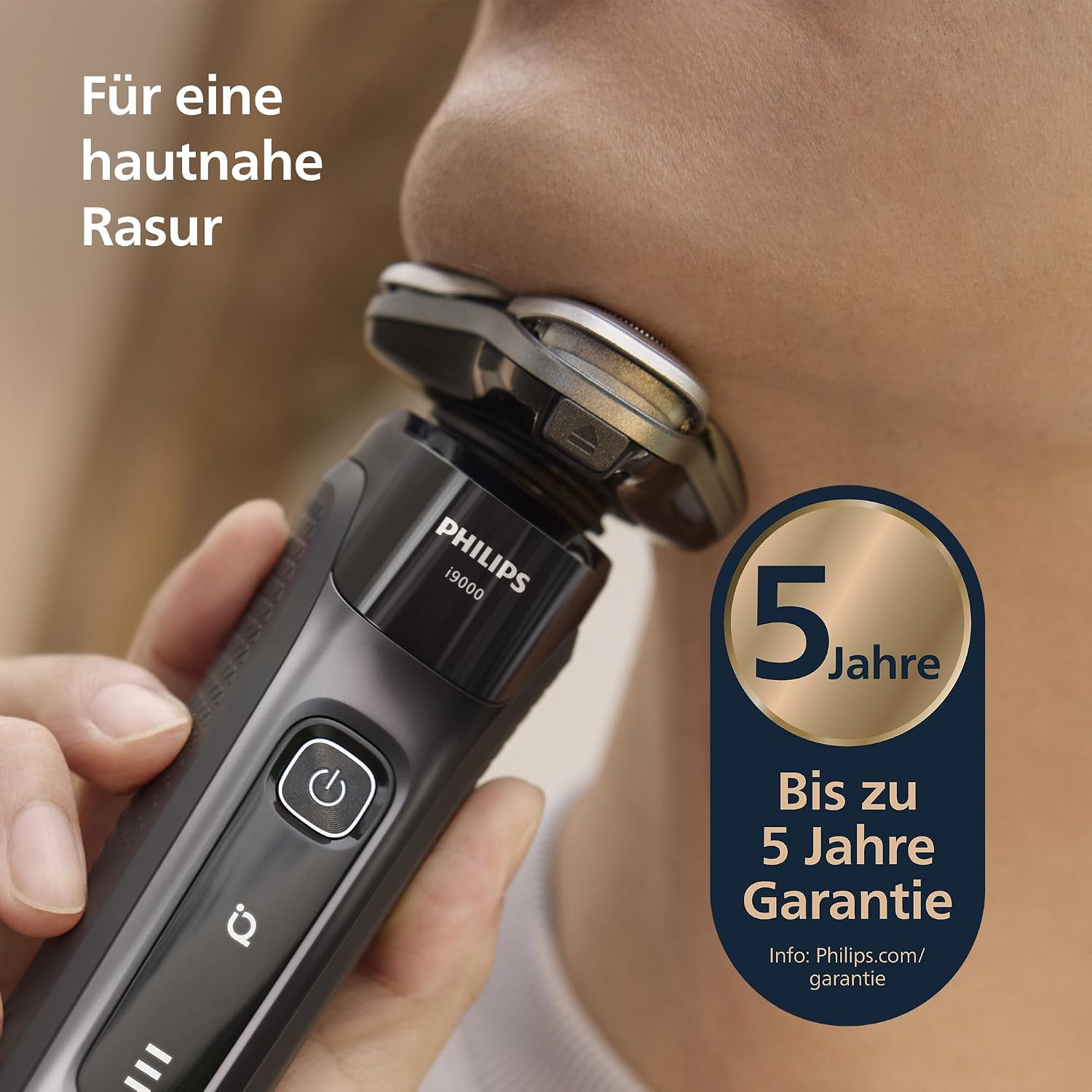 Detalle de Philips Rasierer i9000 (X9000/10): Nass- und Trockenrasur mit SkinIQ-Technologie