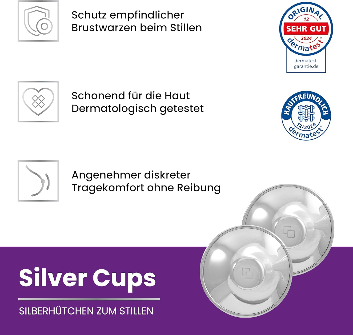 Thumbnail 1 de COVERbasics Silberhütchen Stillen Medizinprodukt