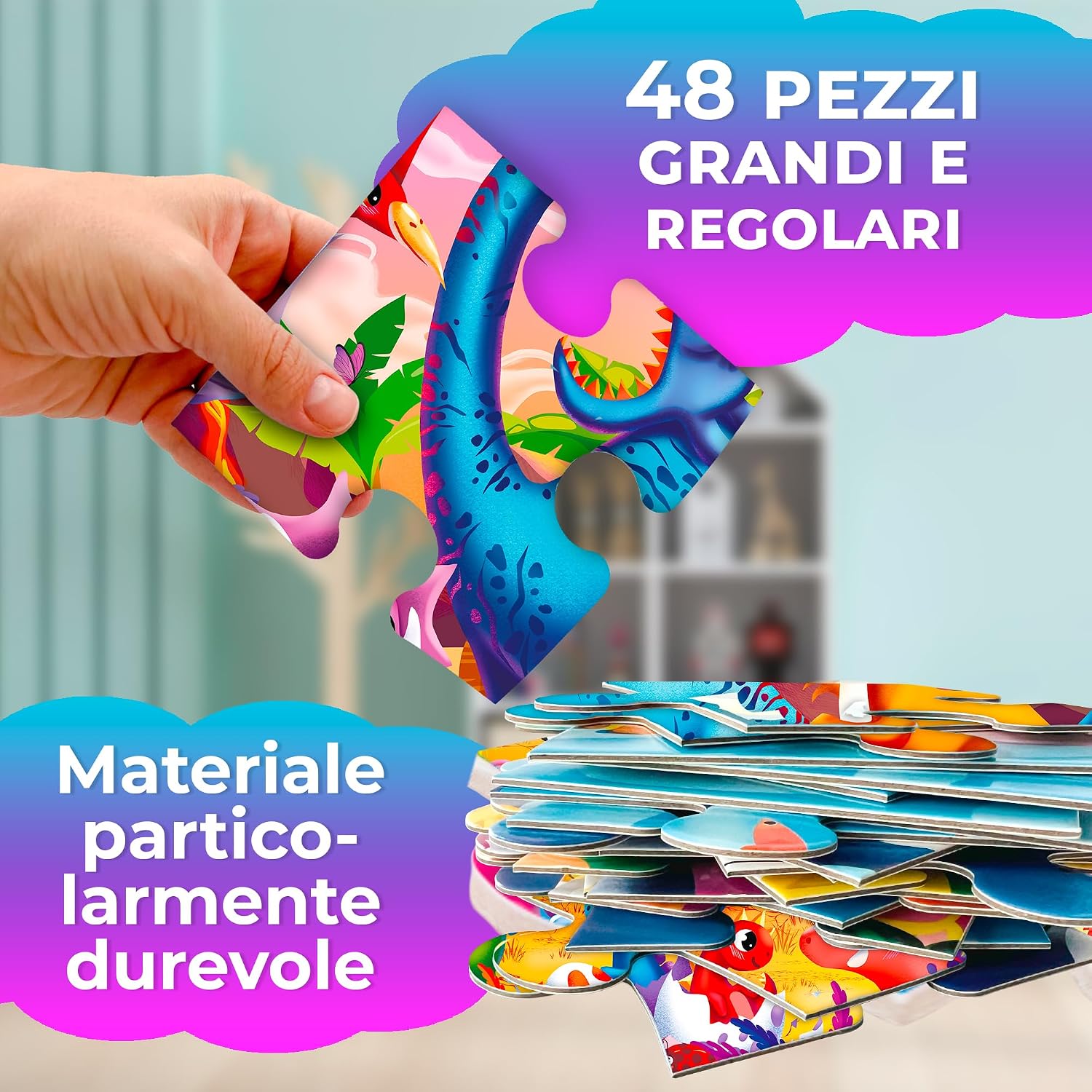 Thumbnail 2 de QUOKKA Puzzle Sirenetta 60x90 cm 48 pezzi