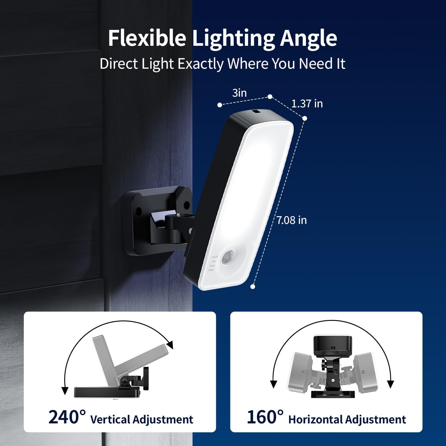 Thumbnail 6 de Tanbaby Motion Sensor Outdoor Lights 12000mAh (2-Pack): Battery-powered, weatherproof wall lights with remote