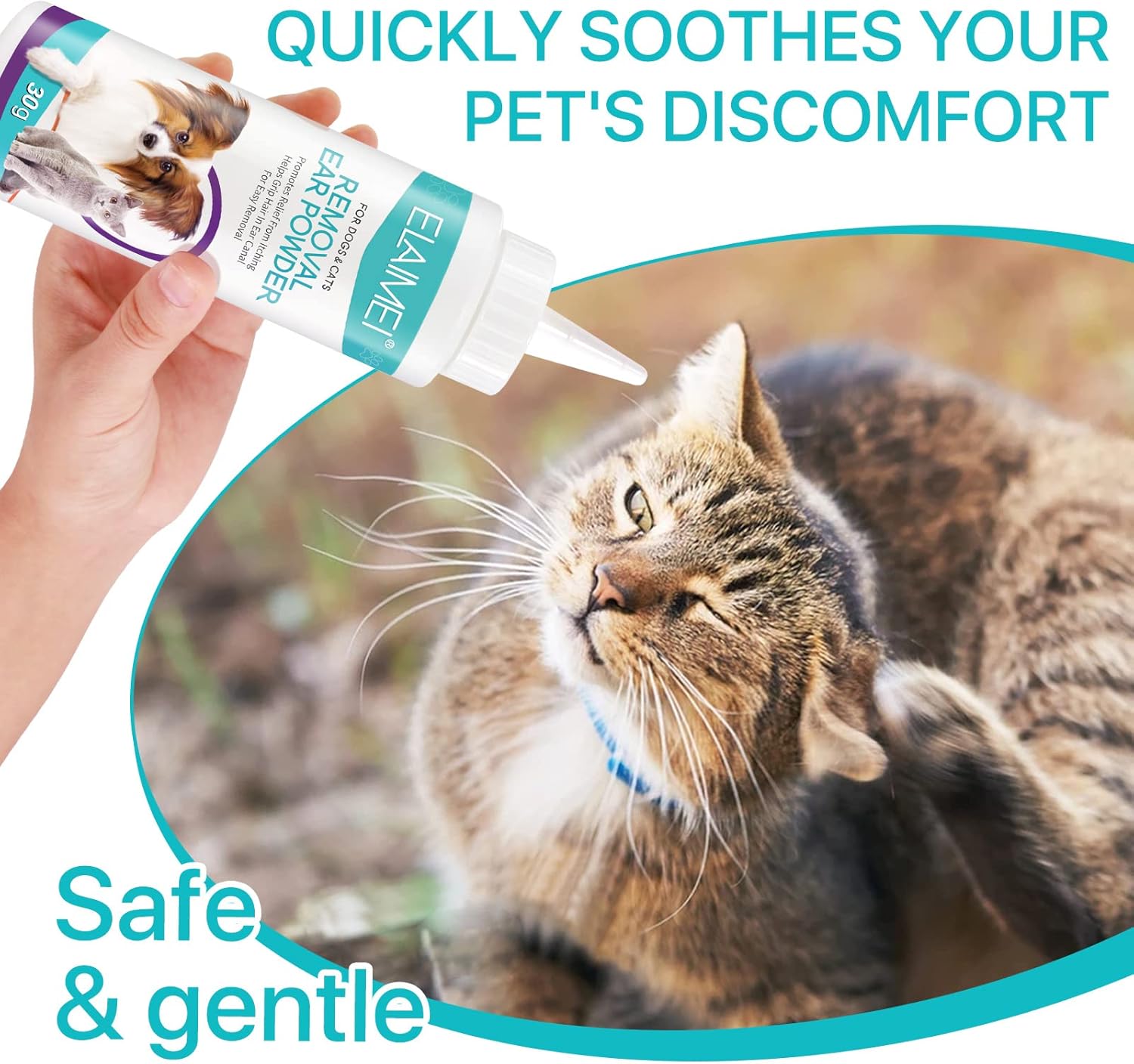 Detalle de Onznoz Canker Pulver 30G Hundeohrenreiniger